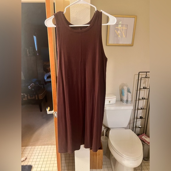 a new day Dresses & Skirts - A New Day Brown Ribbed Tank Dress NWT Sz. XL